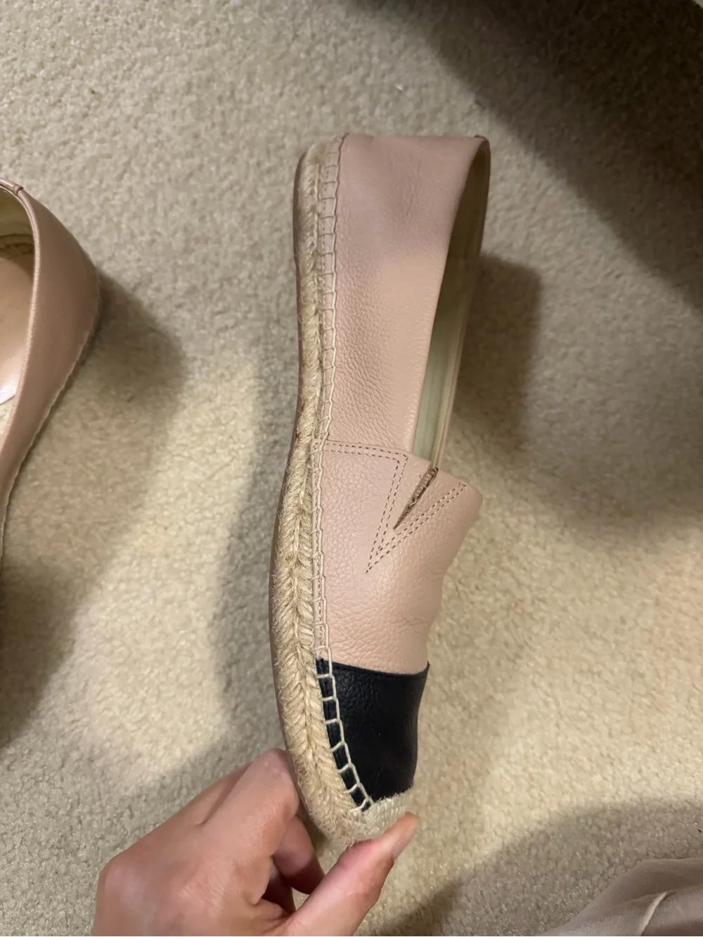 MICHAEL Michael Kors Kendrick Colorblock Leather Espadrille Flats Sz 8.5
